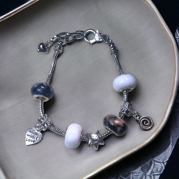 European Style Charmed Bracelet - Picture 3 of 5